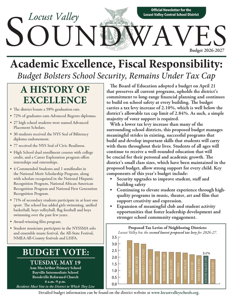 Budget Newsletter 2026 Page 1