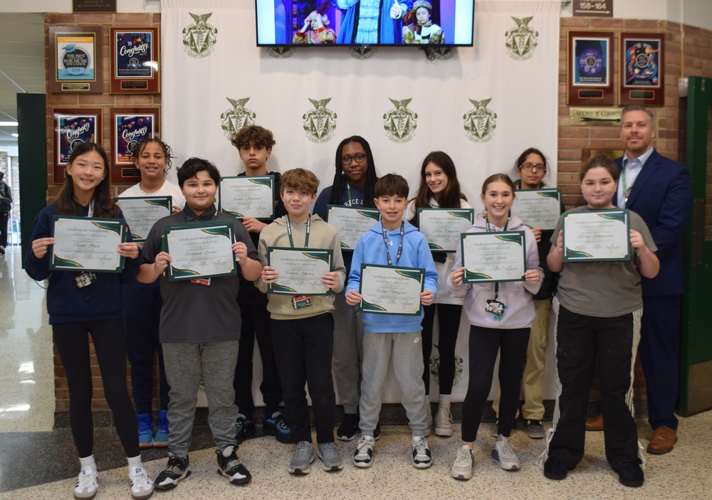 Middle School Celebrates ‘Caught Being Kind’ Students for March 2025