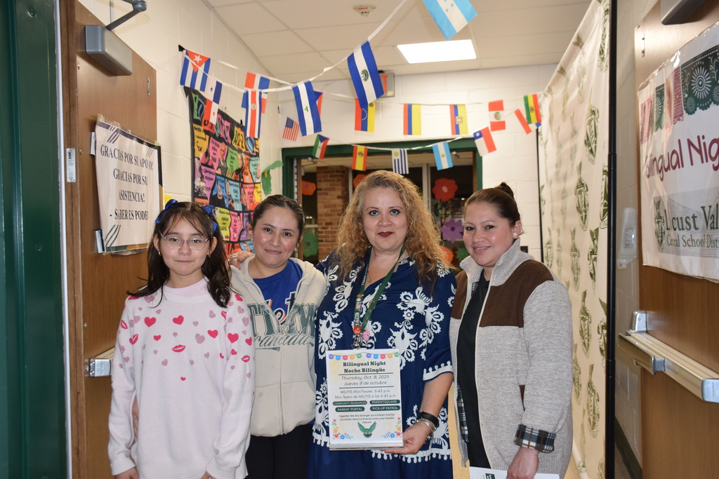 District Interpreter Cyndy Ergen with members of the diverse LV community.