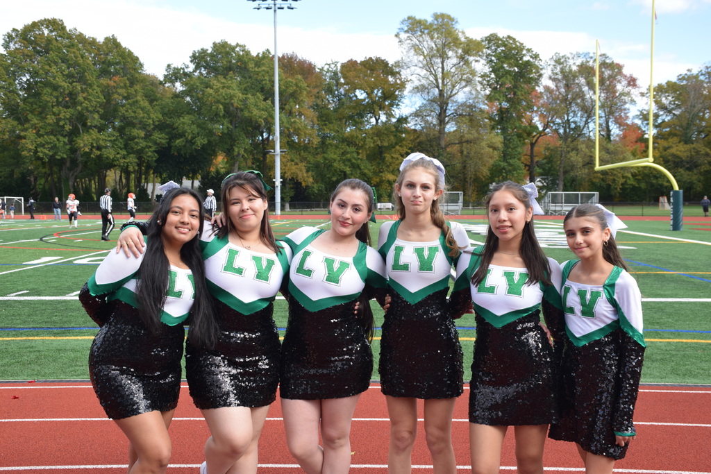 The Falcons kickline team.