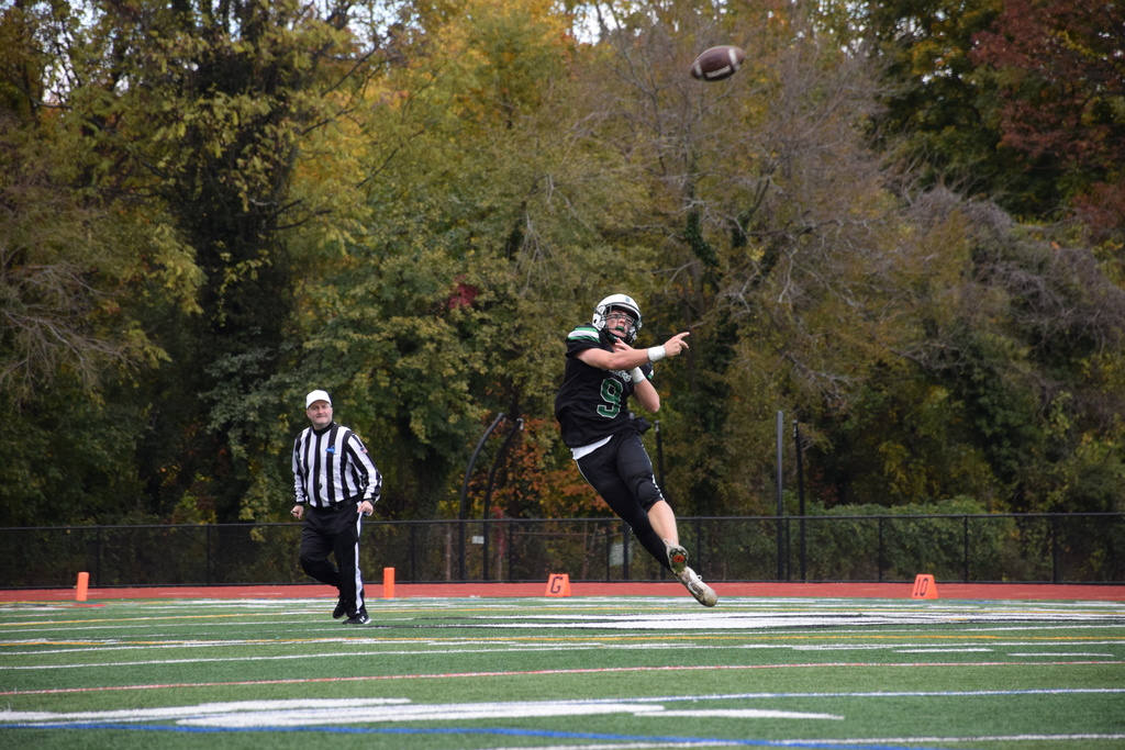 The Falcons quarterback completes a pass.