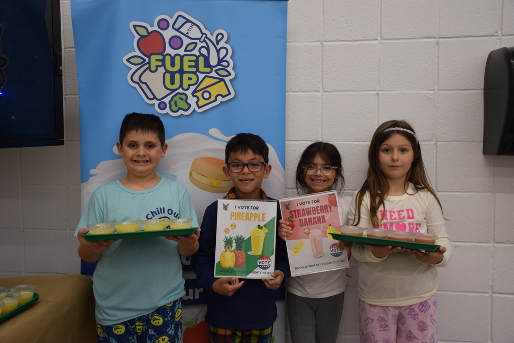 Bayville Primary School second graders helped their classmates vote.