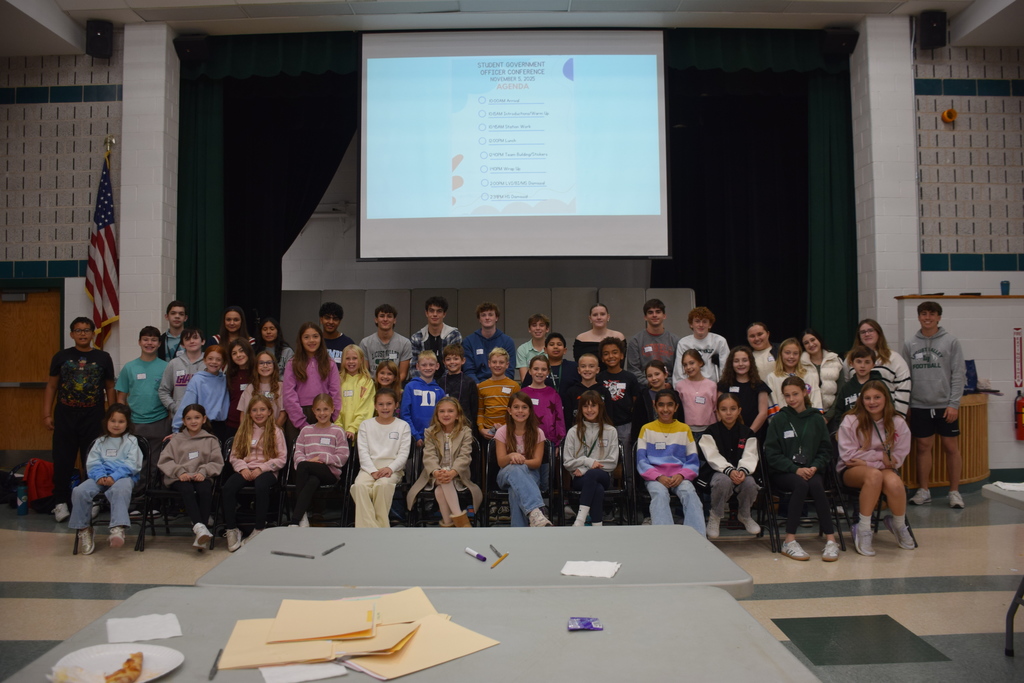Student government leaders from Bayville Intermediate, Locust Valley Intermediate, Locust Valley Middle School and High School worked on their team skills at the leadership conference on Nov. 5.