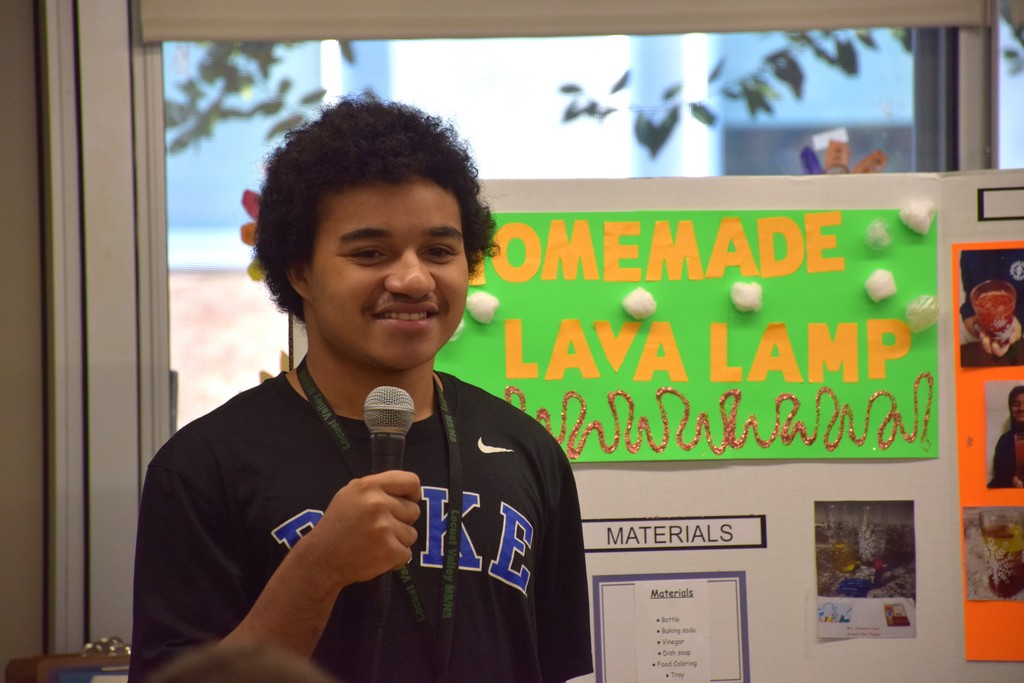 Tyler Banks showcases his work.