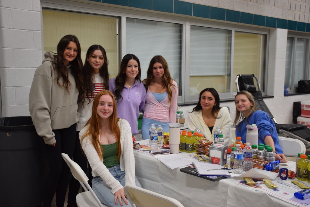 Students volunteered their time to give blood and help other students take part in the process.