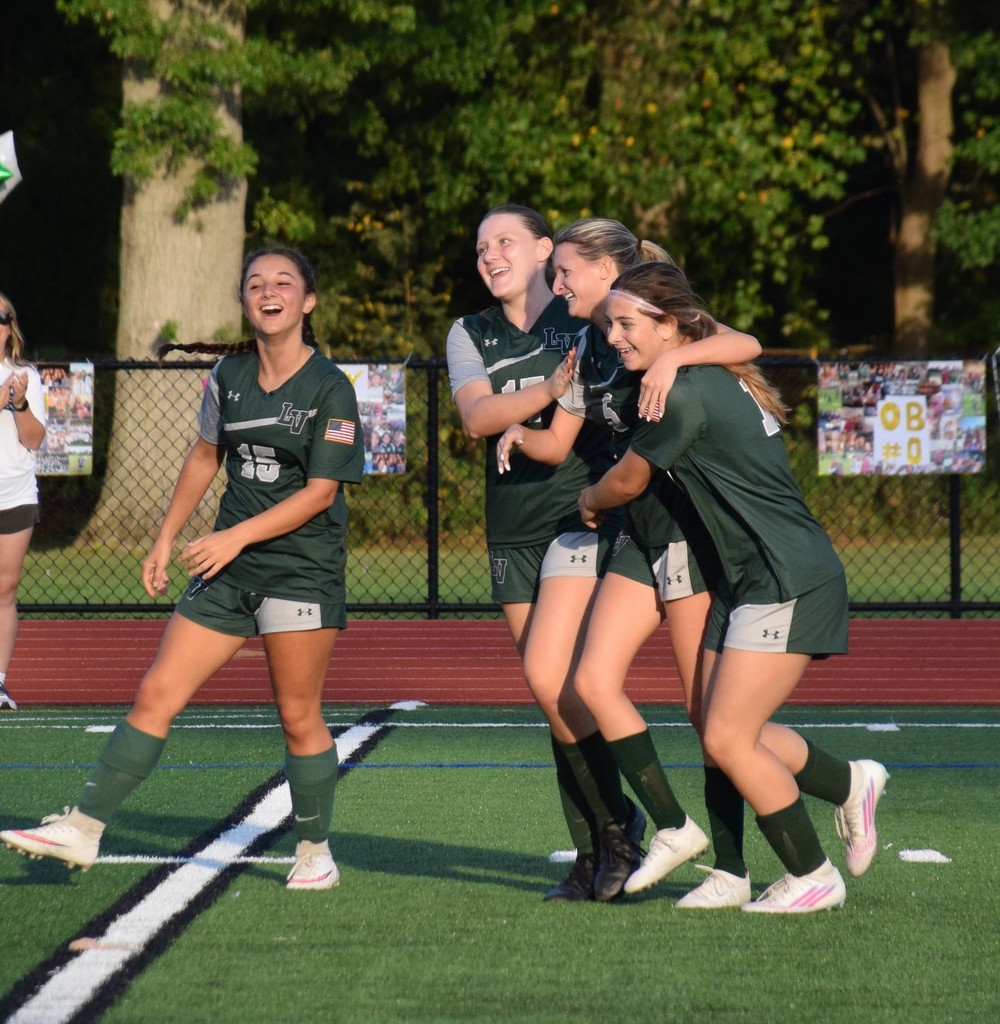 The girls soccer team finished second place in their conference.