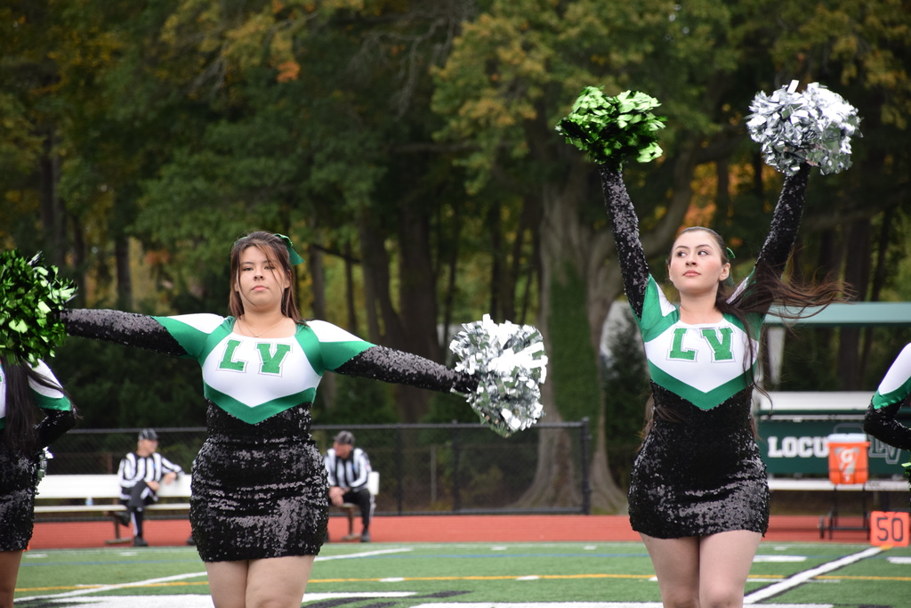 The kickline team brought the energy at homecoming.