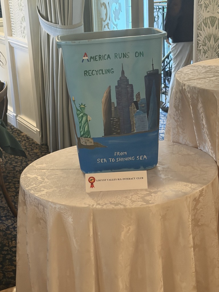 Locust Valley High School Interact Club’s design depicts the beauty of New York waterways.