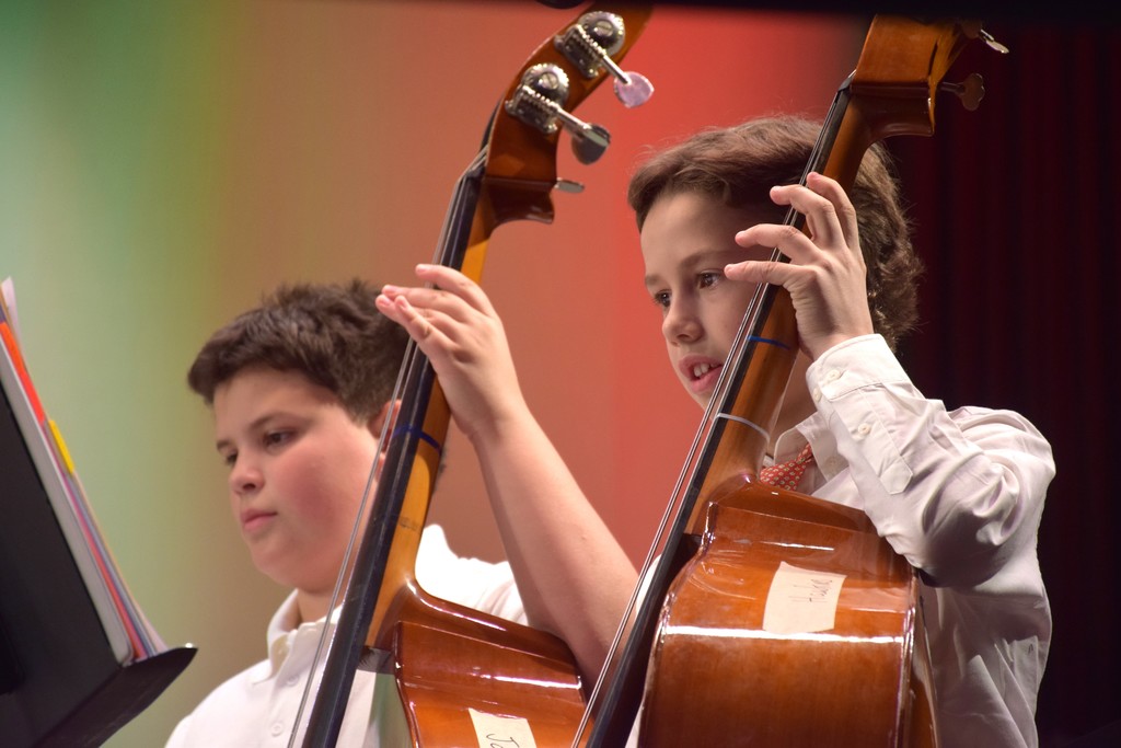 LVI student perform in the orchestra.