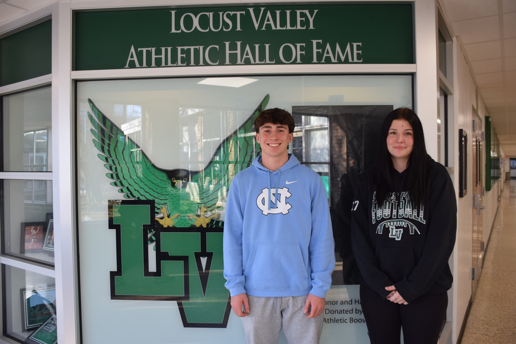 Locust Valley High School seniors Liam Baker and Sophia Georgiopoulos were named 2025-2026 Nassau County Zone Winners for their physical education performance.