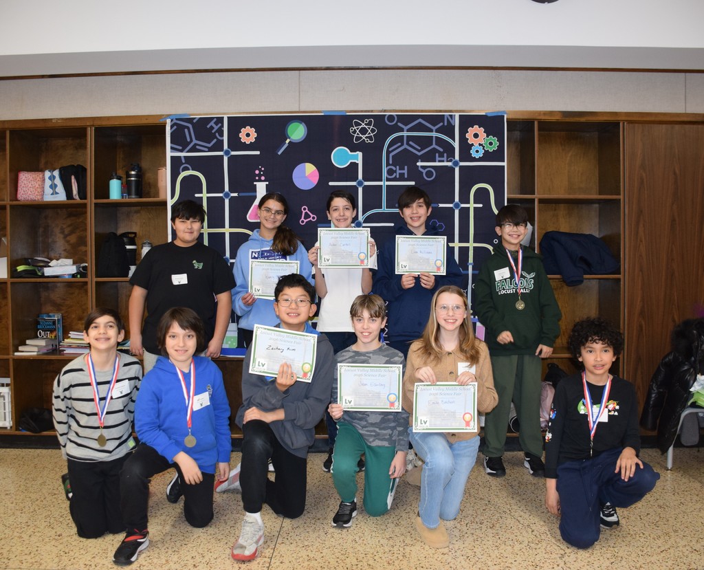 The participants of the middle school science fair.