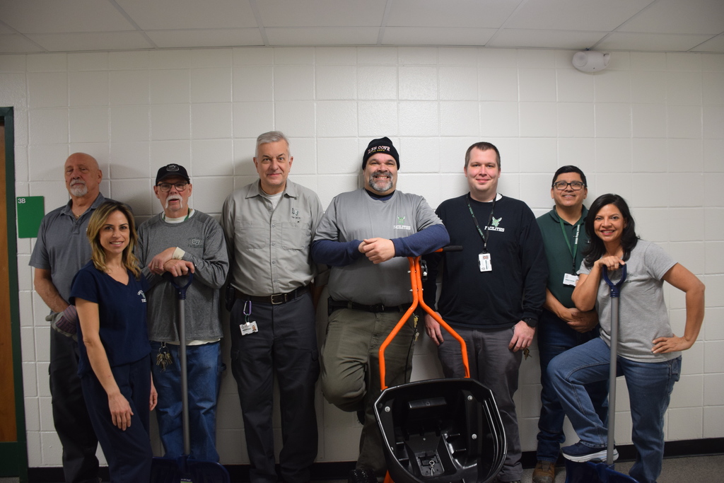 The custodial crew at the MS/HS.