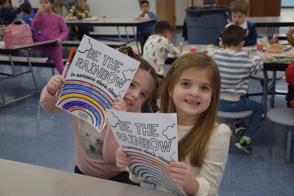 Students at BP celebrate kindness week with positive messages for classmates and teachers.