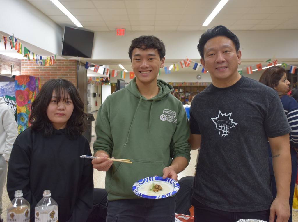 The China table showcases their cuisine at LVMS/HS International Night 2026.