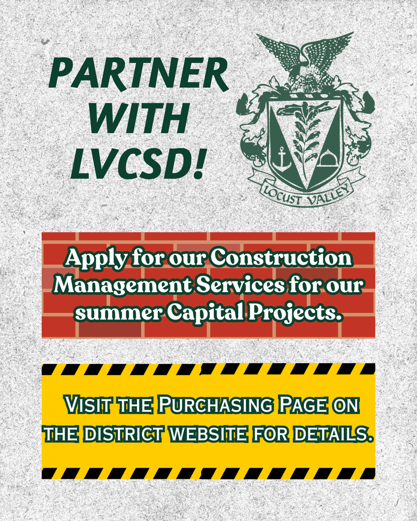 Partner with LVCSD! Apply for our Construction Management Services for our summer Capital Projects. Visit the Purchasing Page on the District website for details. 