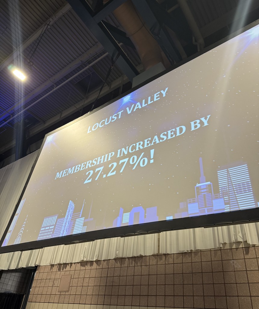 The Locust Valley DECA club was recognized for growing its program again this year.