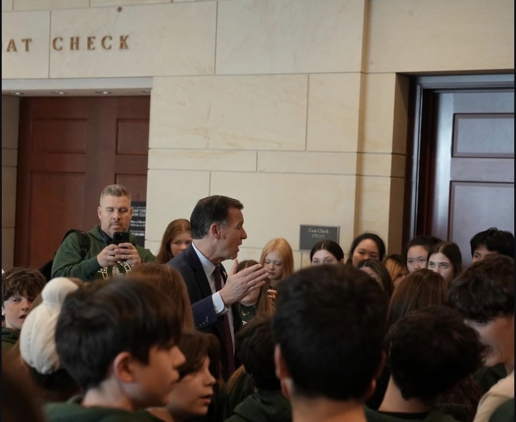 LVMS eighth graders meet with Congressman Tom Suozzi at the 2026 Washington, D.C. Trip.