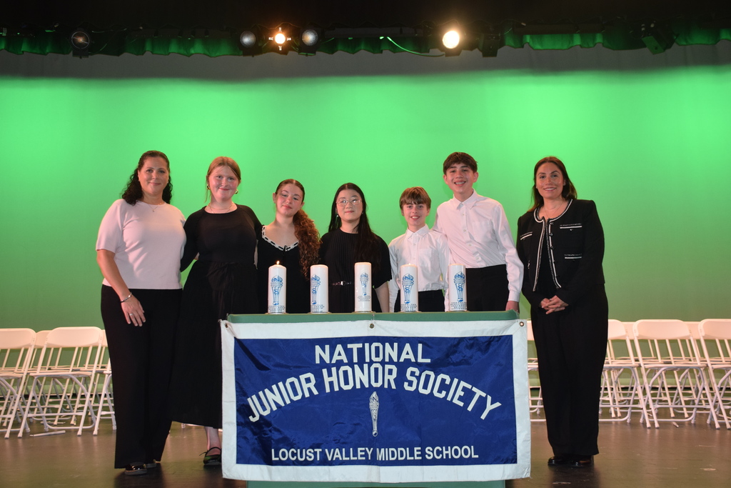 LVMS National Junior Honor Society members and supervisors at the 2026 induction.