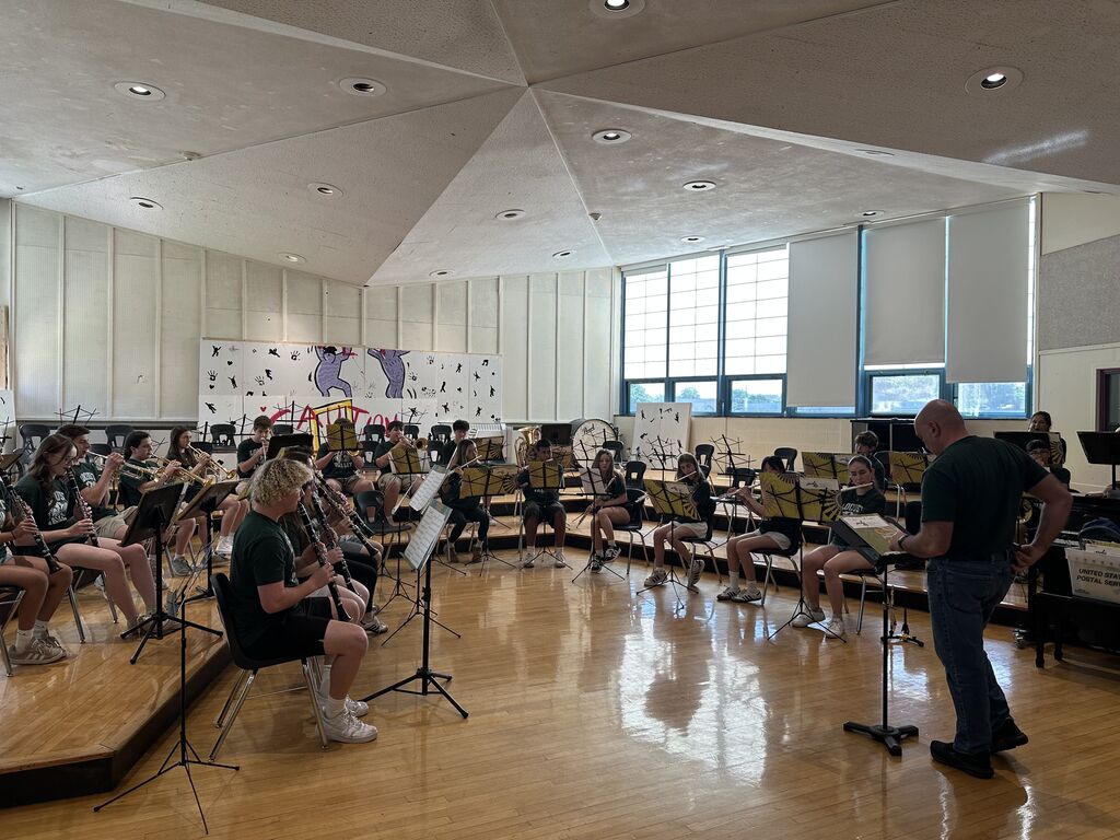 The Locust Valley High School symphonic band won first place in its division and Best Overall Band at Music in the Parks.