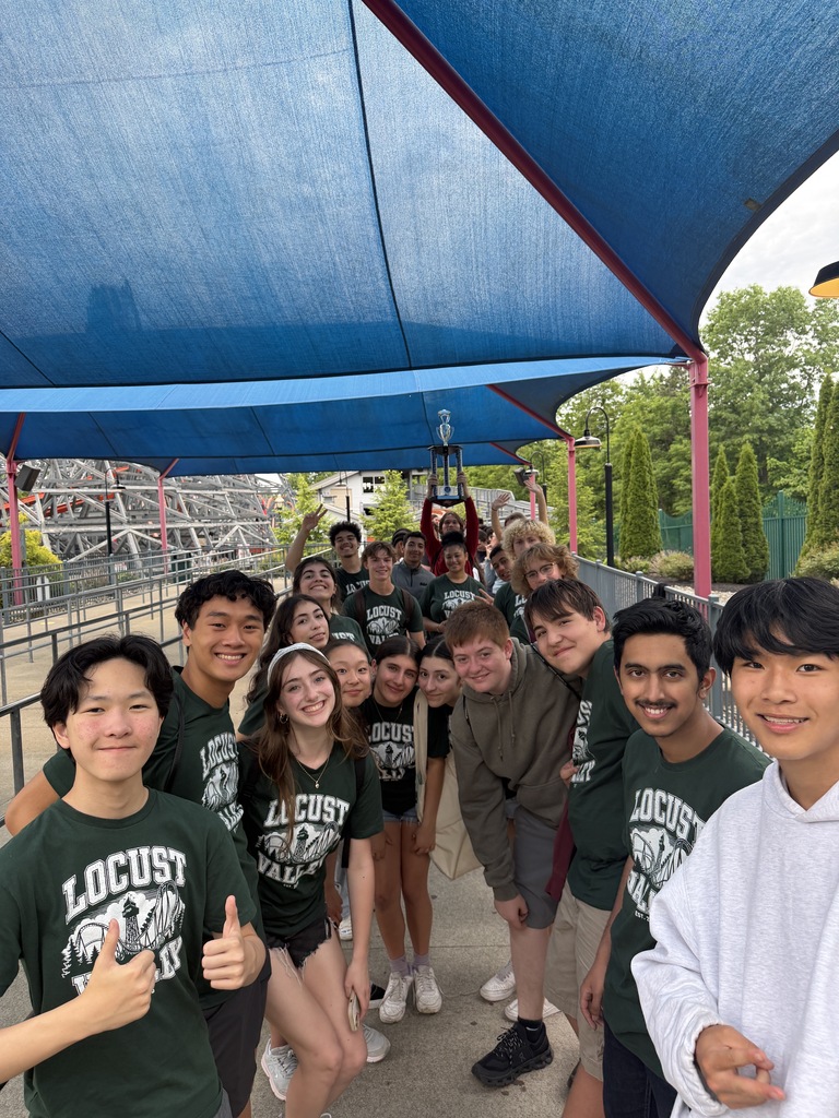Locust Valley music students and teachers enjoyed the day at Six Flags New England after their successes at Music in the Parks.