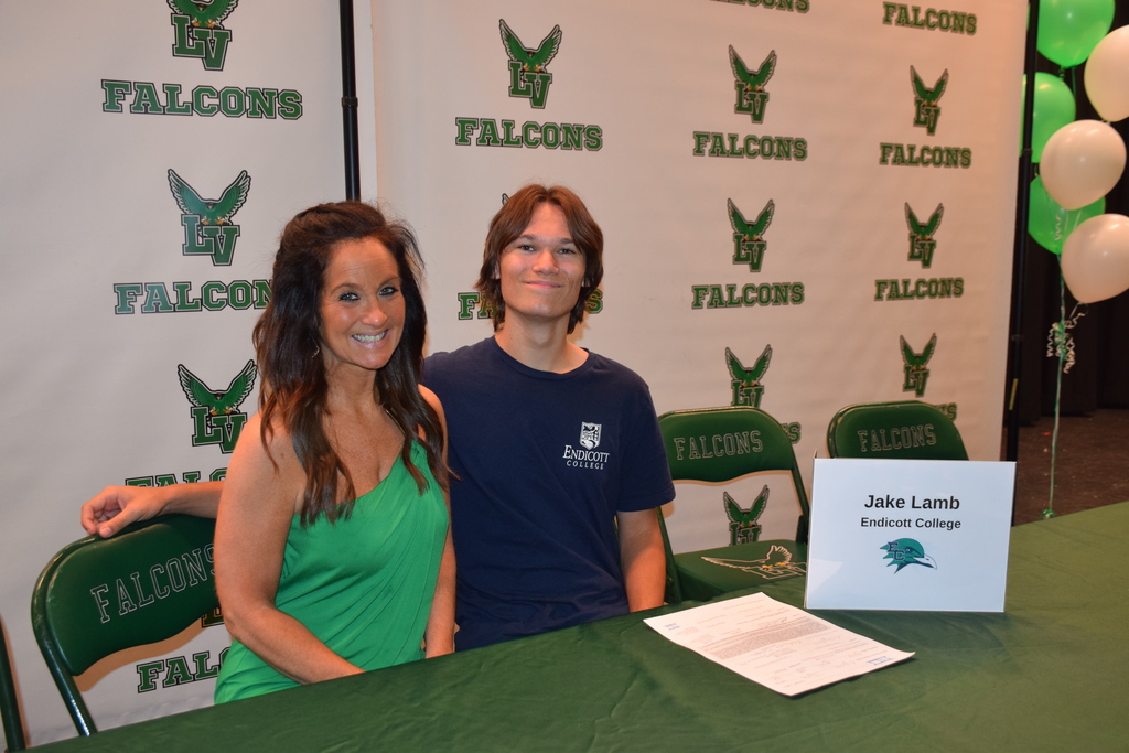 Jake Lamb and his mother at college signing day 2026.