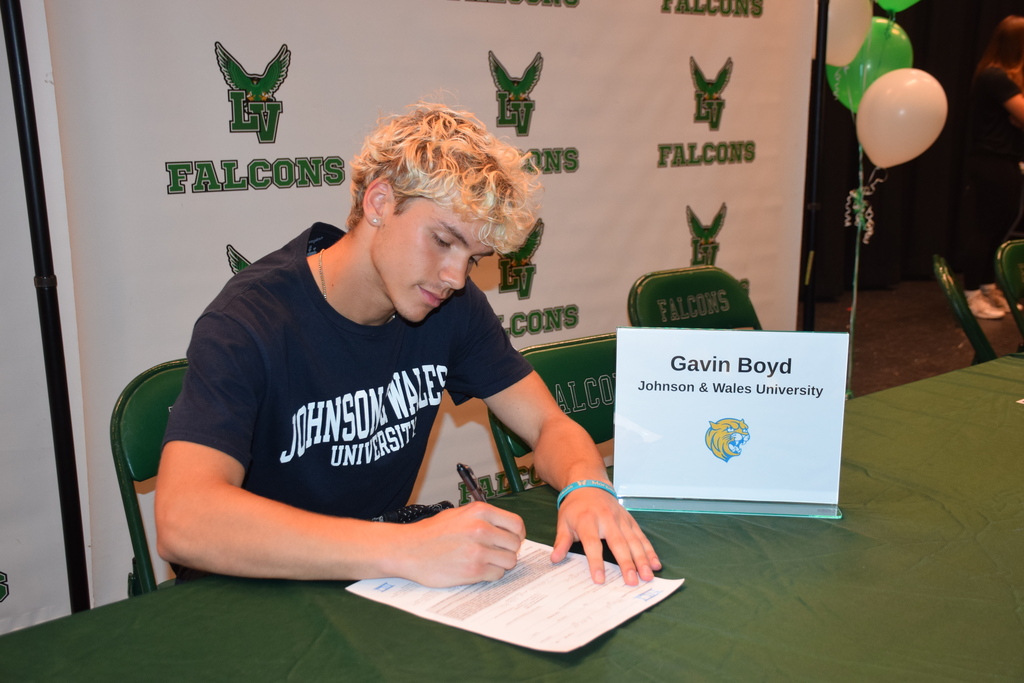 Gavin Boyd signed his letter of intent on college signing day 2026.