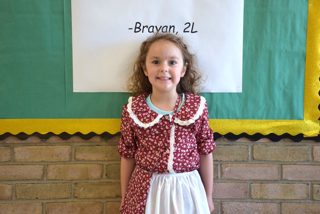 An AMP student dressed as a colonial American for the 250th anniversary in June. 