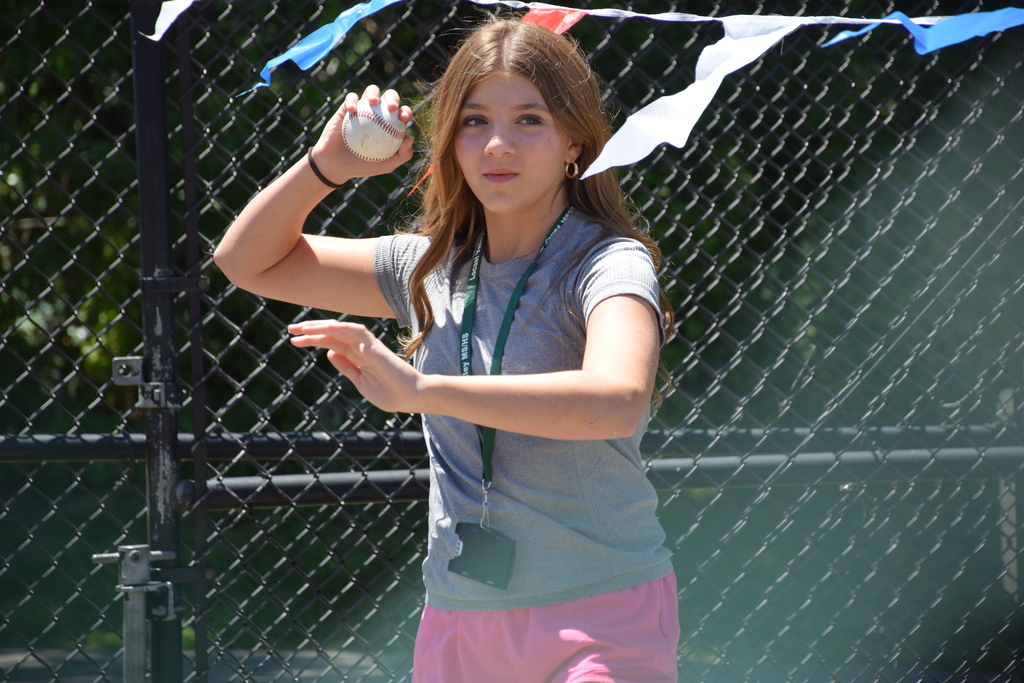LVMS  students demonstrated their love for America's pasttime, taking on staff members in the "Can You Throw Faster Than a Sixth Grader."