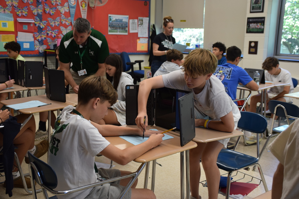 LVMS students in Mr. Lee's math class used their graphing skills to play battleships after learning about the different naval vessels the U.S. has utilized throughout its existence.