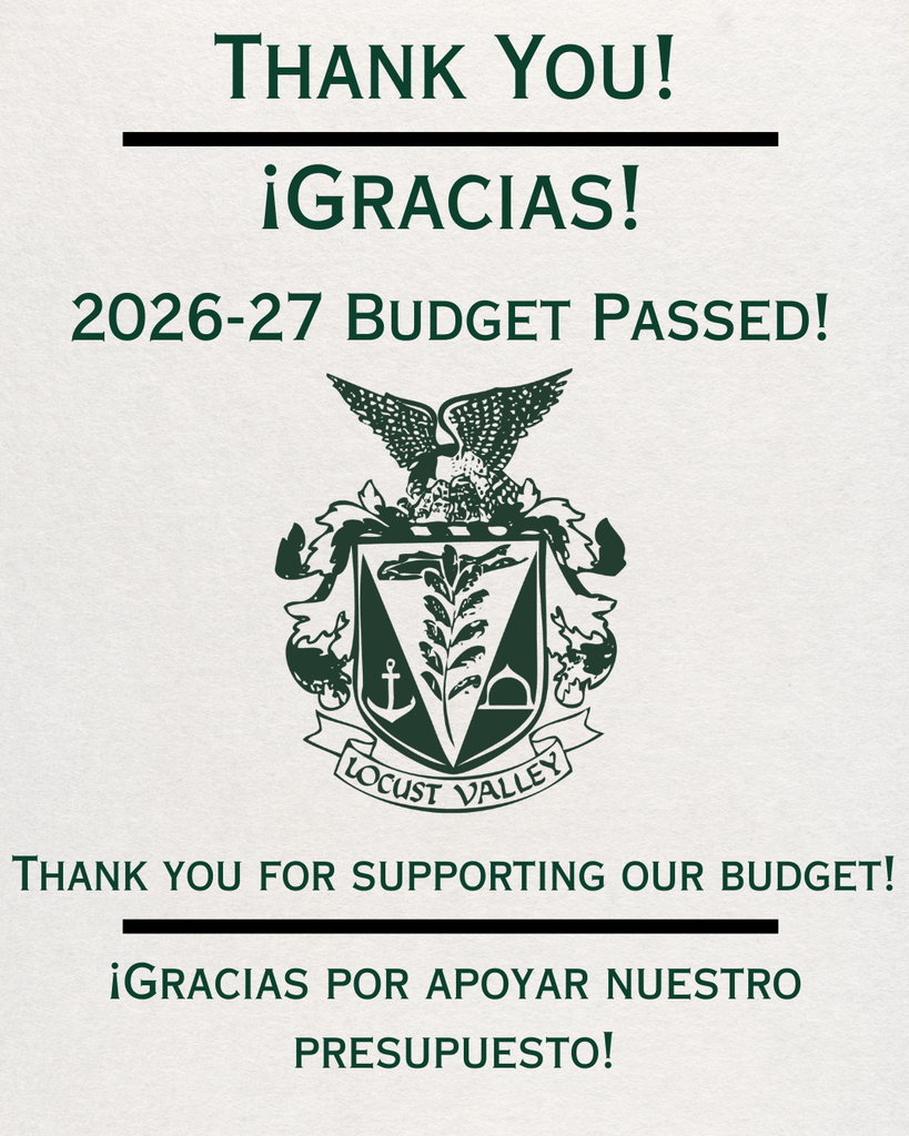 Thank You! Gracias! 2026-27 Budget Passed! Thank you for supporting our budget! Gracias por apoyar nuestro presupuesto!