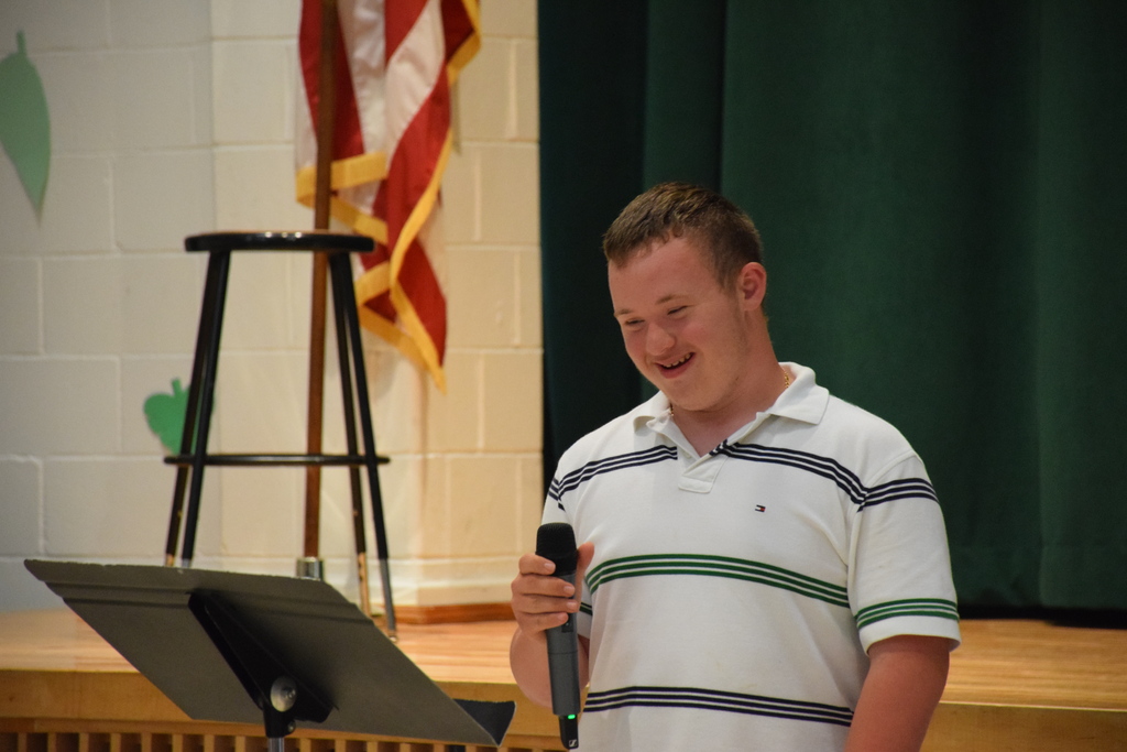Students performed their favorite songs at the 2026 music and art showcase.