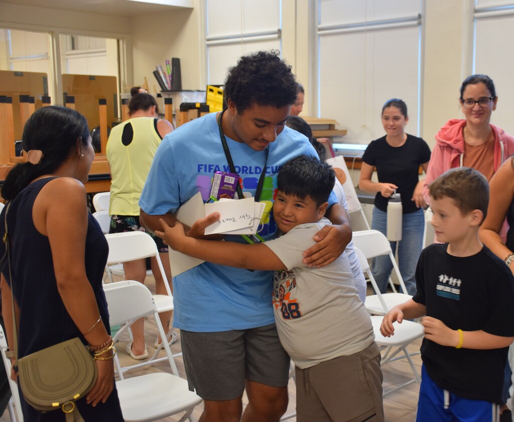 Extended school year students celebrate the end of the year.