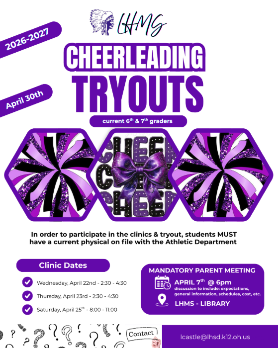 MS Cheer tryout