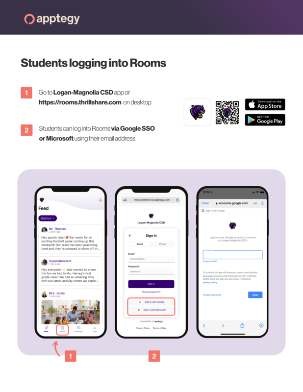 Student invitation instructions