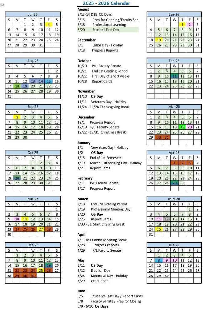 School Calendar
