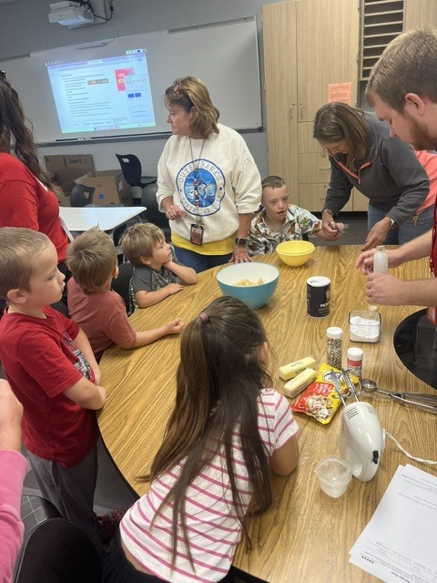 Students making Cookies