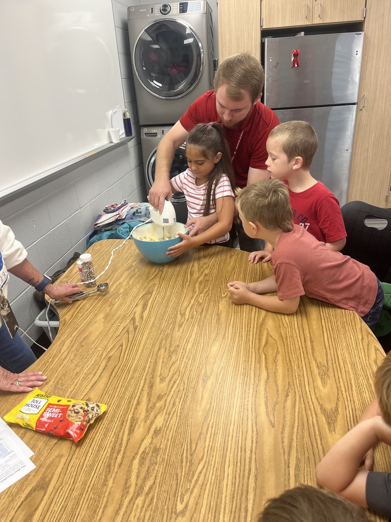 Students making Cookies