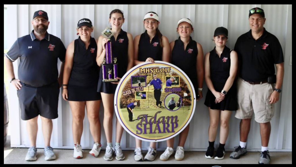 Girls Golf second place