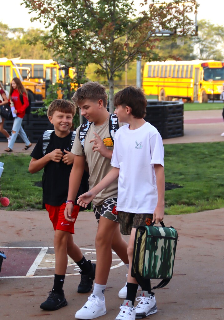 First Day of School Students