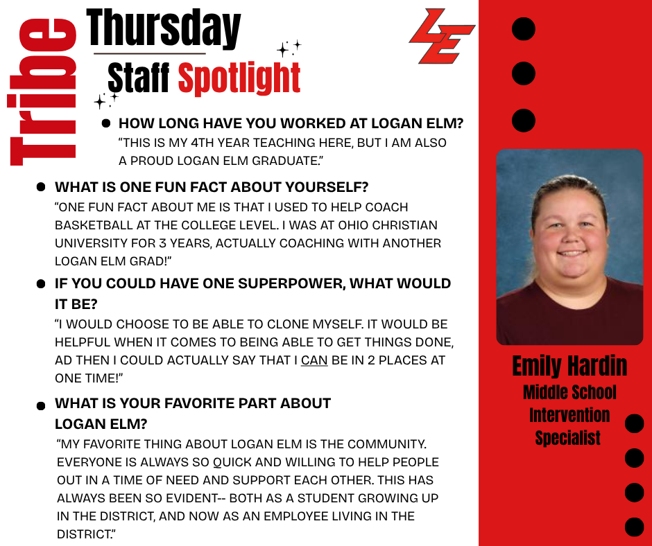 Emily HArdin Staff Spotlight