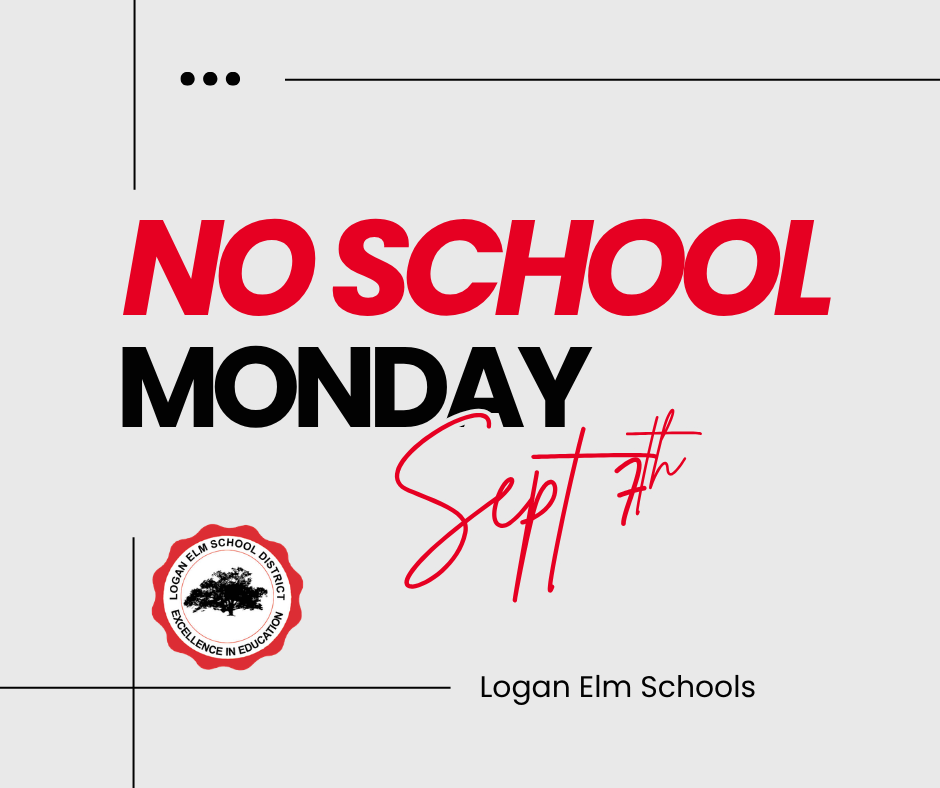 As a reminder, there will be no school on Monday, September 7th in observance of Labor Day.  We hope everyone has a safe and relaxing weekend!