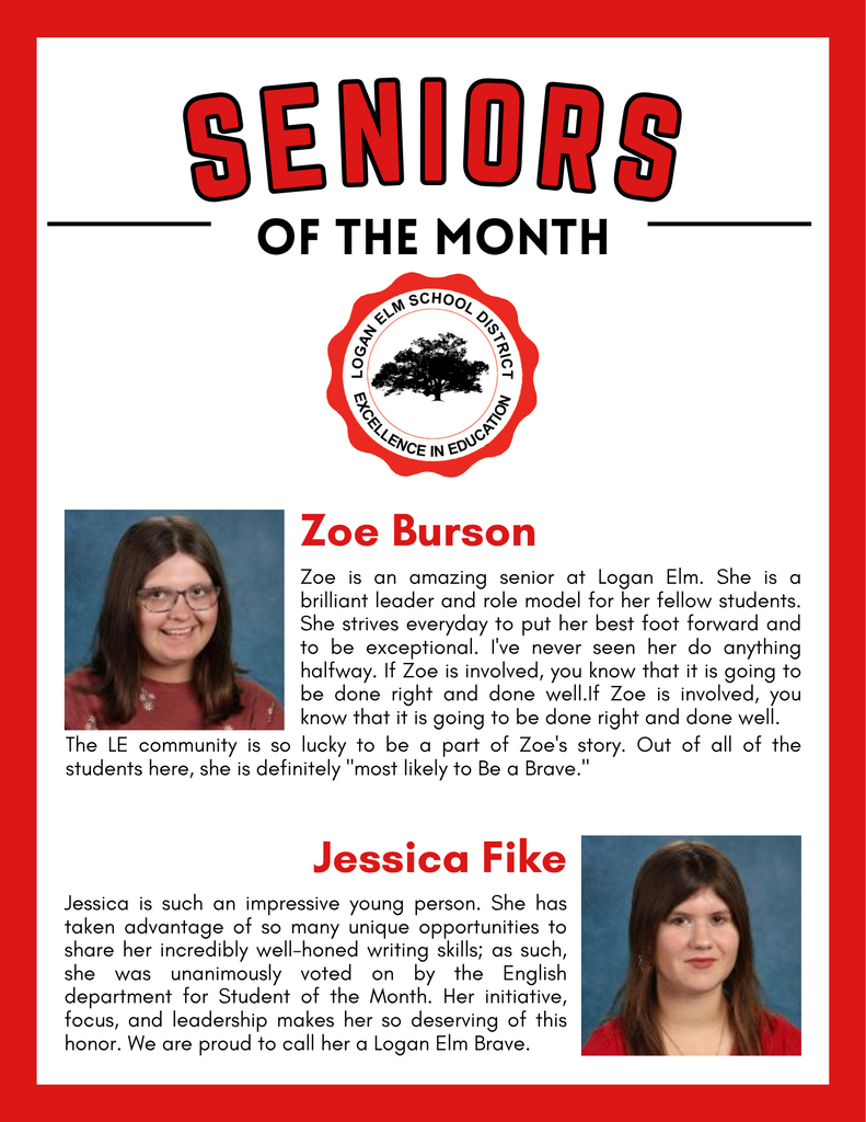 Seniors of the month