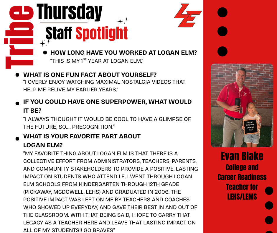 Evan Blake Staff Spotlight