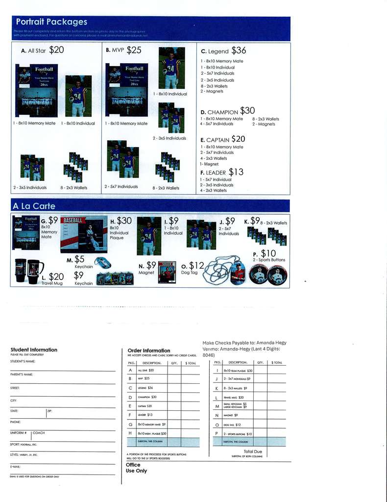 Jr High Picture Packet