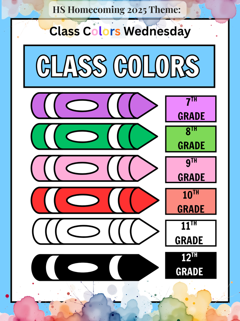 Homecoming Spirit Week Poster