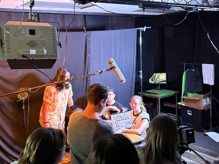 Media Production students at the Wayne State Film Festival. 