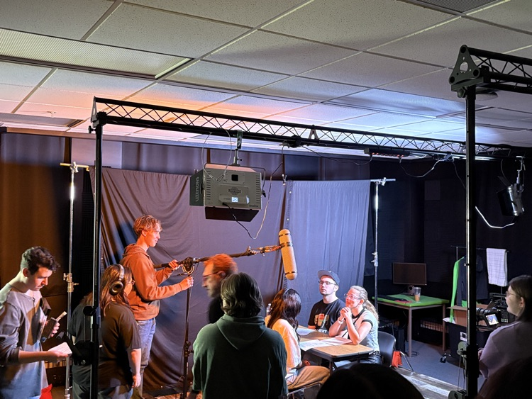 Media Production students at the Wayne State Film Festival. 