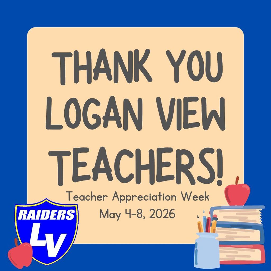 Thank you Logan View Teachers graphic