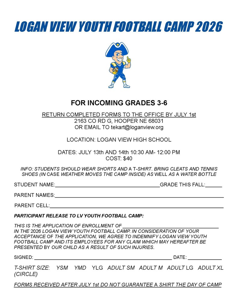 Football camp for, for grades 3-6