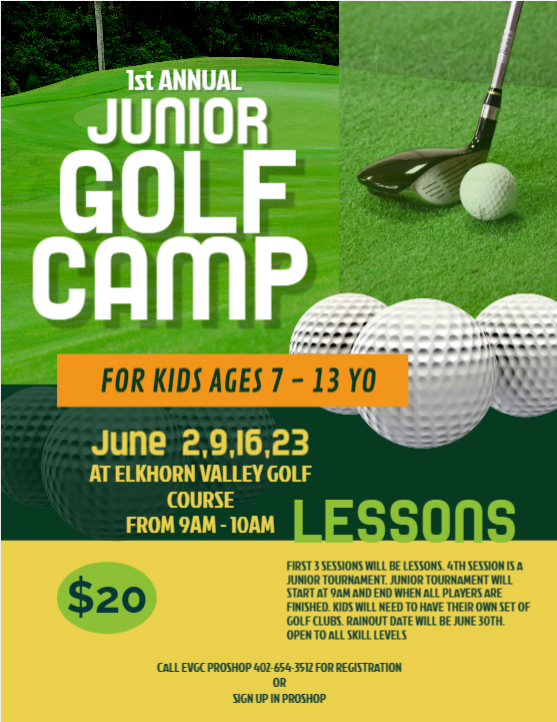 Junior Golf Camp Flyer